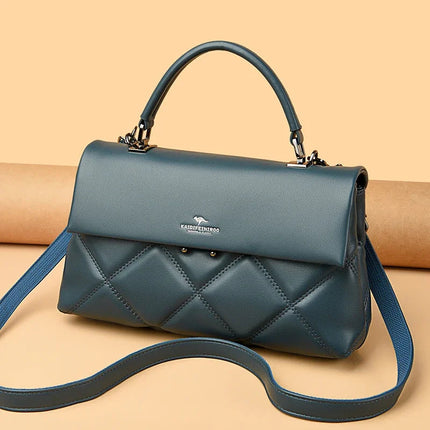 Women's Bag New Trend Korean Handbags Designer Luxury Brand Ladies Shoulder Bags Soft Leather Fashion Versatile Crossbody Bags PlatiNum