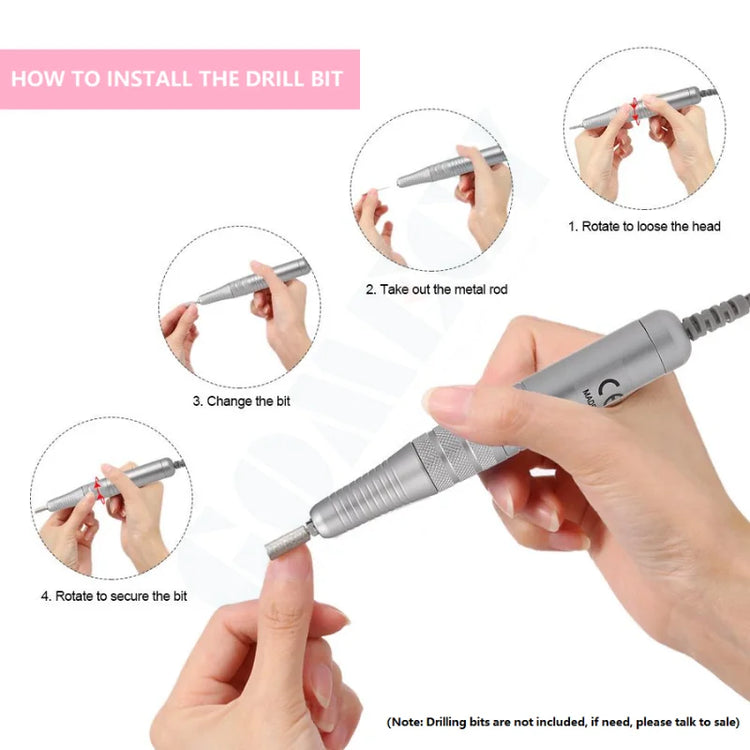 Nail Drill Machine Pullyon ProSpray FP Electric Adjustable Spray Foot Pedal Control for Manicure Pedicure Salon Nail Art Equipment