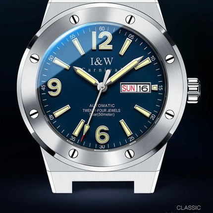 Carnival Brand IW High-End Series Luxury Sapphire Mechanical Watch Men 50M Waterproof Imported Movement Automatic Watches Mens