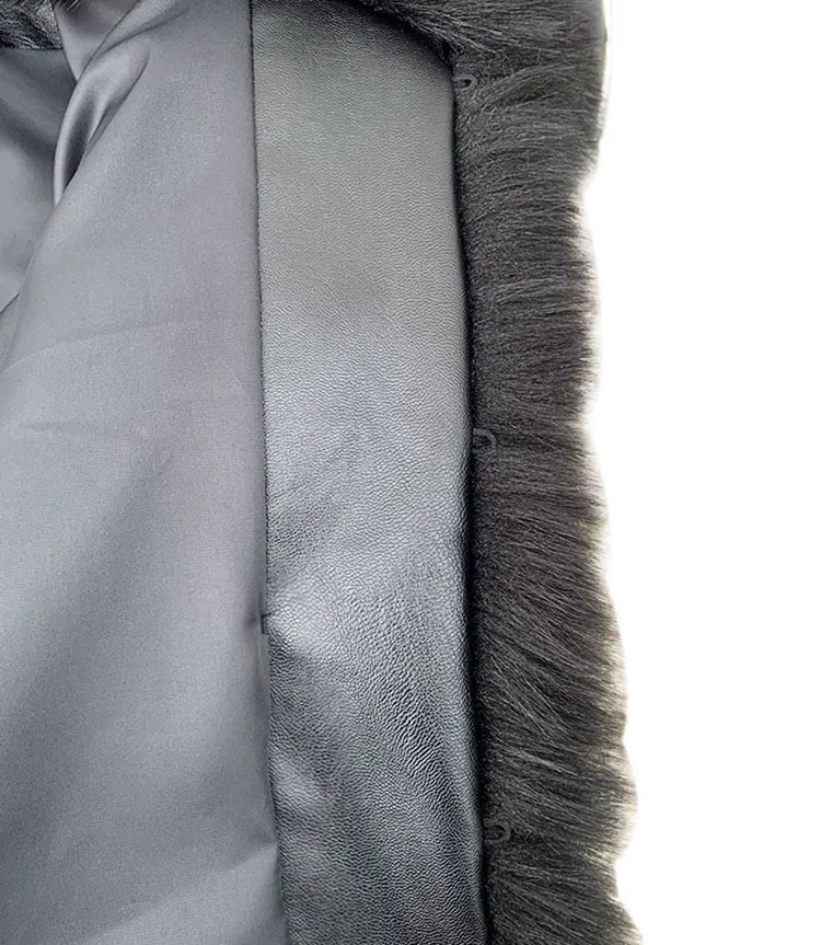 ZADORIN Winter Cropped Jacket Women Turn Down Collar Furry Faux Fox Fur Coat Woman Long Sleeve Thick Warm Fluffy Fur Jacket Tops