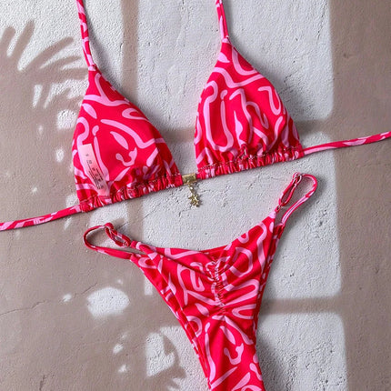 Sexy Leopardo Push Up Bikini Costumi da bagno a due pezzi 2026 Micro Bikini Set Costume da bagno donna Abbigliamento da spiaggia Perizoma Costumi da bagno per donna platinumshop