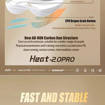 IRUNSVAN Rehuo 2.0PRO Full Length T800 Carbon Plate Running Shoes  Marathon  Professional Training, Men's  24098 PlatiNum