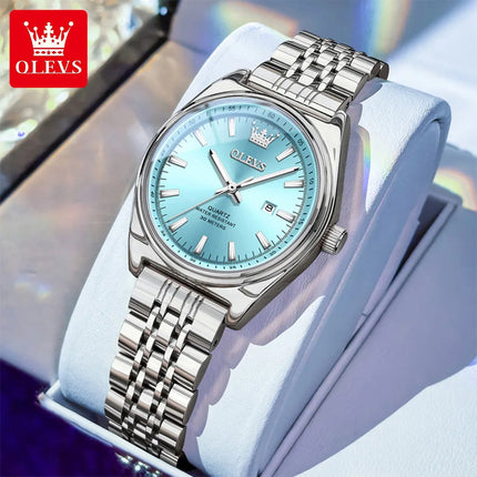Orologio OLEVS 3703 da donna, elegante orologio al quarzo da donna, marca di alta gamma, impermeabile, luminoso, con calendario, orologio da polso di lusso per signora. platinumshop