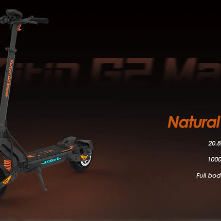 Monopattino Elettrico KuKirin G2 Master, Doppio Motore 1000W*2, 52V 20.8Ah, Velocità Massima 60km/h, Freni a Disco Anteriori e Posteriori, Ammortizzatore Idraulico platinumshop