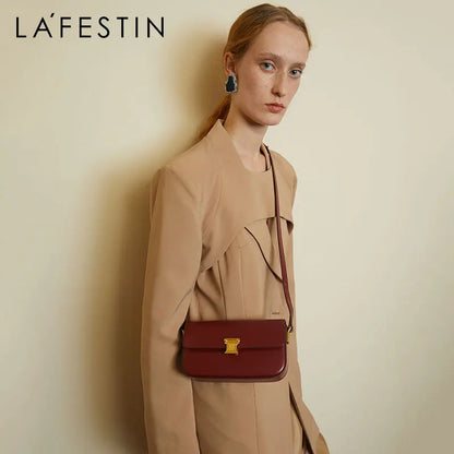 LA FESTIN Original Brand New Shoulder Crossbody Bag Handbag Women Leather Bag Small Square Bag Ladies Designer Fashion Bags