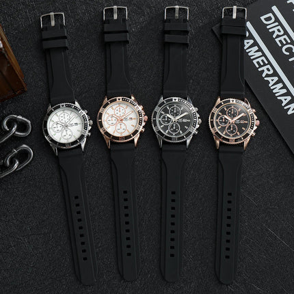 Orologi sportivi da uomo con cinturino in silicone casual Calendario di moda Orologio da polso da uomo d'affari Reloj Hombre platinumshop