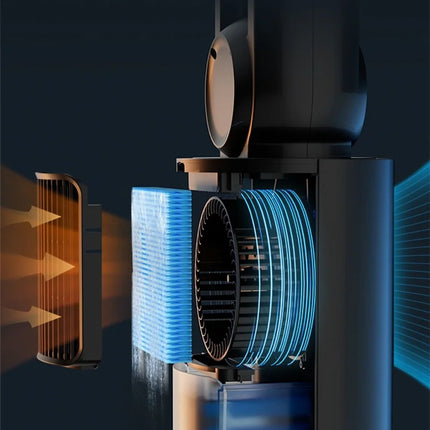 Ventilatore senza lama Ventilatore per aria condizionata Ventola di raffreddamento ad acqua Umidificazione e refrigerazione Ventilatore a torre d'acqua verticale Condizionatore d'aria