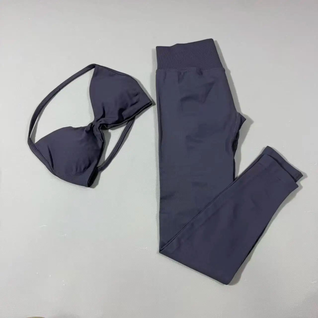 Yoga Gym Set 2 Piece Women Strappy Yoga Bra Top Workout Scrunch Shorts Sports Suit Fitness Clothes Seamless Yoga