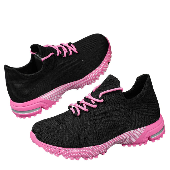 Breathable Socks Shoes Women Lightweight Knitted Casual Sneakers Non-slip Walking Footwear Outdoor Jogging Fitness Sports PlatiNum