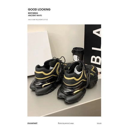 Scarpe sportive e per il tempo libero con aumento di altezza della moda di marca originale Designer per coppie Scarpe da passeggio per esterni Scarpe sportive con fondo spesso platinumshop