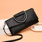 Female Shoulder Messenger Bags Casual Crossbody Bag Black PU Leather 2024Trend Women Stone Print Chain Envelope Clutch Purses PlatiNum
