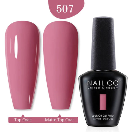 NAILCO 15ml Green Blue Series UV Nail Gel Polish Blue Colors UV&LED Gel Varnish Red Soak Off Semi Permanent LED Nail Gel Varnish