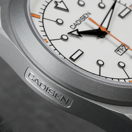 CADISEN TI-7 Autodyne Titanium Steel Automatic Mechanical Canvas Wristwatch MIYOTA 8215 Luminous Sapphire Waterproof Man Watches