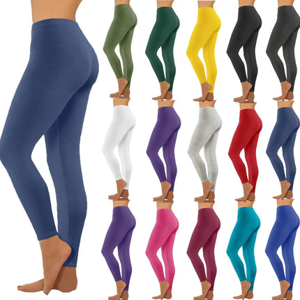 High Waist Women Leggings Women Leggings Seamless Fitness High Elastic Fashion Hip Liftting Slim Gym Trainning Pants PlatiNum