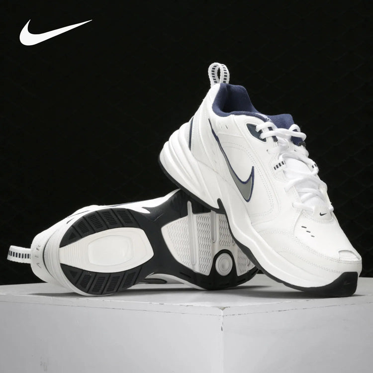 Nike official authentic AIR MONARCH IV men's and women's comfortable cushioned sports shoes 415445 PlatiNum