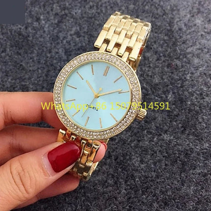 Orologi di Lusso in Cristallo per Donne, Marca di Moda, Orologio al Quarzo con Diamanti per Signore, Orologi da Polso Femminili in Acciaio, Relogio Feminino, Regalo platinumshop