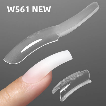Original YOKEFELLOW Sandwich Dual Nail Form Short Stiletto Nail Extension Form 240pcs Top Form Bottom Form For Quick Nail Extensions IM222
