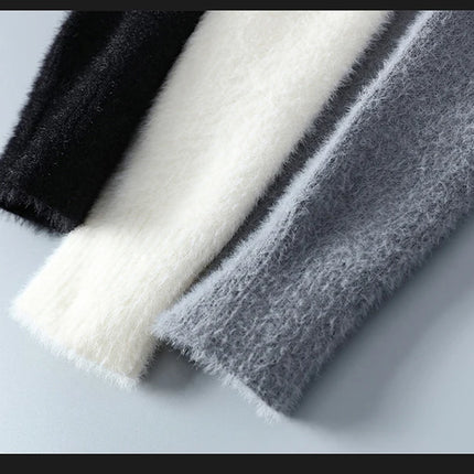 2023 New Fashion Patchwork digit Cashmere Sweater Men High Quality Comfortable Mens Sweaters Thick Warm Male Pullover