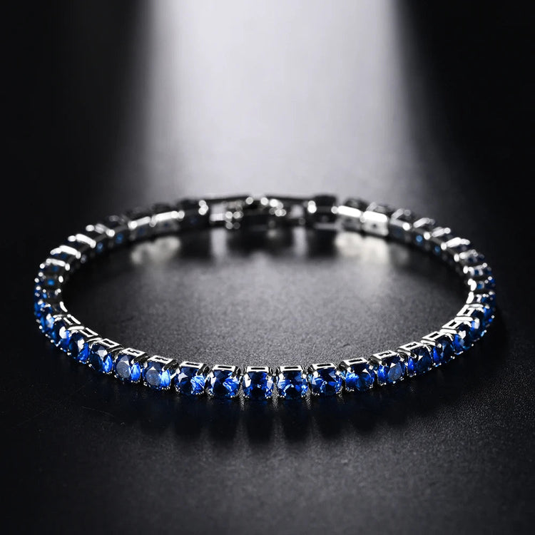 4mm Micro-inlaid Zircon Tennis Bracelet for Women 2025 New Men Bracelet Homme Jewelry Accessories Wholesale PlatiNum