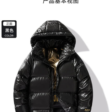 Winter Black All-match Men Parkas Coats with Hood Comfortable Warm Male Clothing Solid Color Thicken Cotton Jackets High Quality