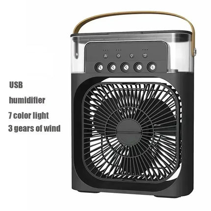 Nuovo 3 in 1 ventilatore condizionatore d'aria domestico mini dispositivo di raffreddamento dell'aria LED luce notturna umidificatore portatile ventola di regolazione dell'aria ufficio casa ventilatore