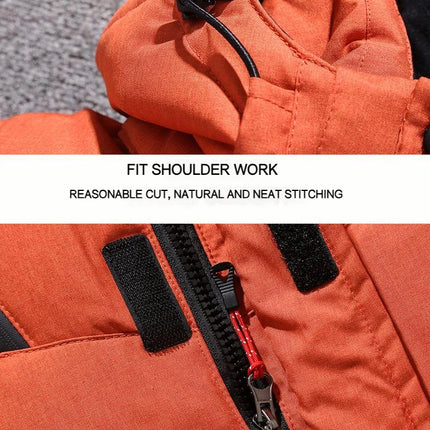 Winter White Duck Down Jacket Men Travel Hiking Thicken Warm Hooded Puffer Jackets Windproof Overcoat Down Coat Male Clothing
