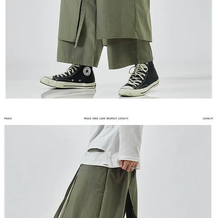 Pantaloni a Gamba Larga da Uomo, Stile Hip Hop, Jogger Casual, Streetwear Maschile, Pantaloni Larghi con Patchwork, Joggers alla Moda Comodi, Pantaloni da Donna