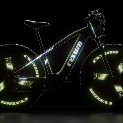 Bici elettrica da montagna CYSUM M520, bici elettrica fuoristrada per adulti da 29", bicicletta elettrica assistita a pedale, batteria 48 V 15 Ah, cassetta a 7 velocità