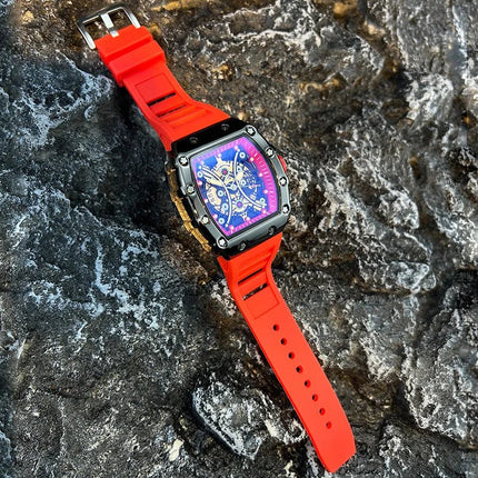 Orologio da uomo leggero marchio di lusso quadrante barile di vino orologio sportivo alla moda con bagliore notturno orologio calendario Reloj L146 platinumshop