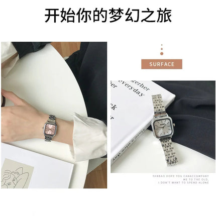 Orologio da donna di lusso Orologio da polso al quarzo da donna con cintura in acciaio alla moda delle migliori marche Montre Femme Bellissimi regali Orologi da donna di lusso platinumshop