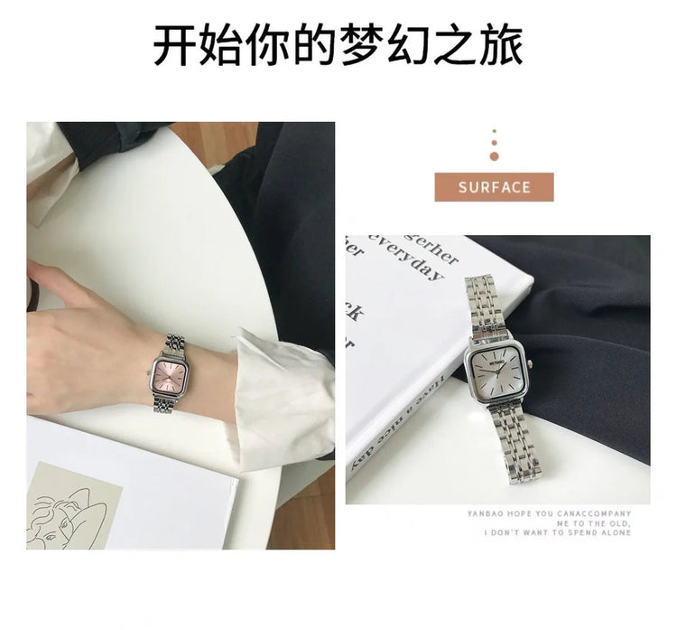Orologio da donna di lusso Orologio da polso al quarzo da donna con cintura in acciaio alla moda delle migliori marche Montre Femme Bellissimi regali Orologi da donna di lusso platinumshop