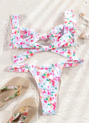 ZRTAK Costume a due pezzi Bikini 2025 Costume da bagno donna Push Up Costume da bagno Bikini sexy Set Costumi da bagno Stampa Beachwear Biquinis solidi platinumshop