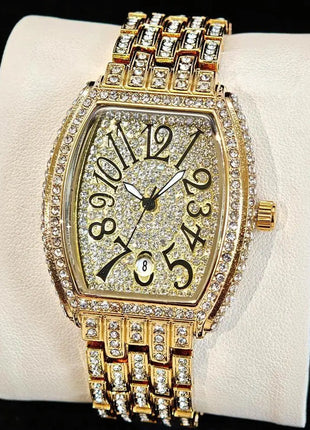Orologio da Donna UNIGUET di Lusso alla Moda, Elegante Quadrante Piccolo con Diamanti Rosa, Mini Orologio da Polso al Quarzo Bling-Bling da Donna, Regalo platinumshop