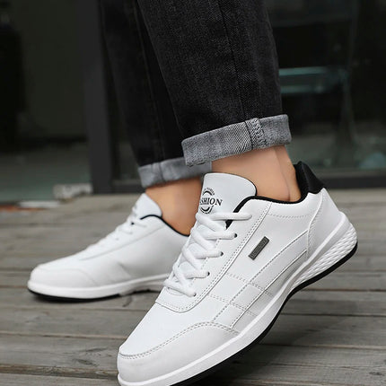 Pu Leather Men Shoes Sneakers Trend Casual Breathable Leisure Male Sneakers Non-Slip Footwear Vulcanized Shoes Tenis Masculino