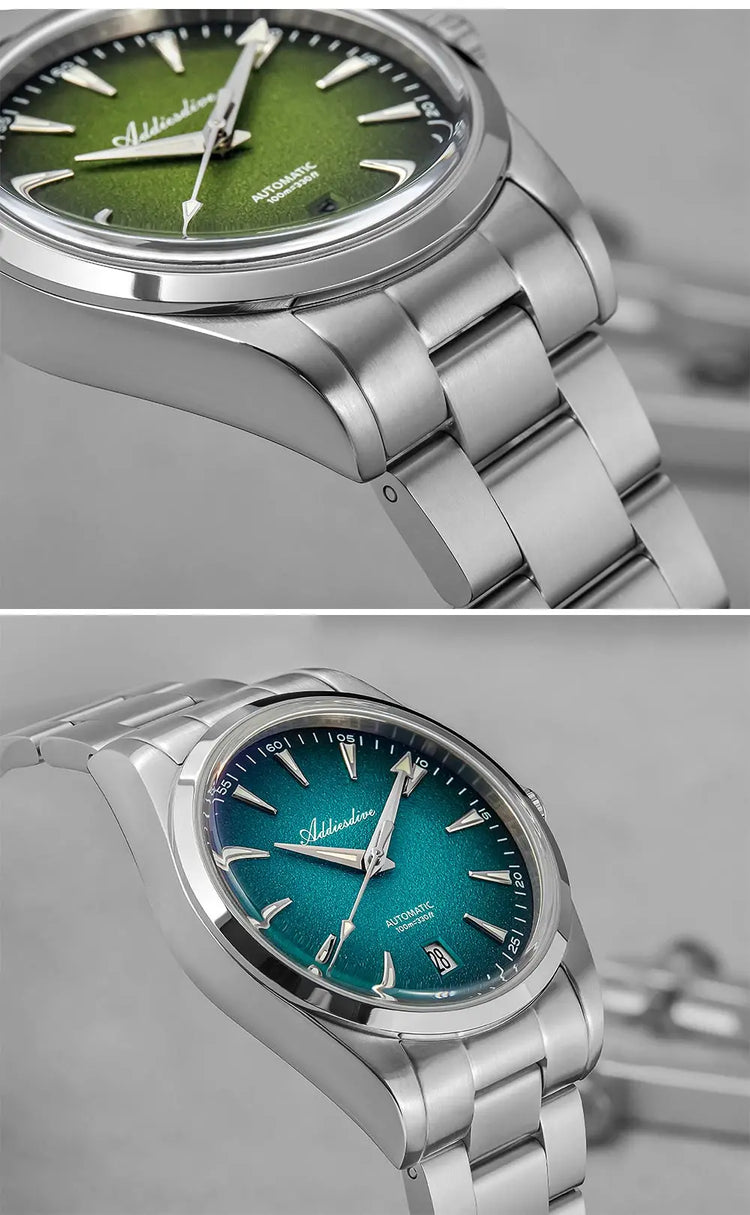ADDIESDIVE Mechanical Men's Watch Classic Luxury Watch Super Bright Bubble Glass 100M Waterproof Men's Watch Gift