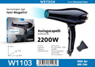 Concentrator Nozzle Negative Ionic Hair Dryer Dual Voltage For Apartment Bathroom Quick Frizz‑free Hair Drying