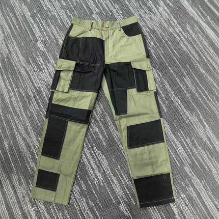 2026 Cotton Men's Pants Large Size Multi-pocket Loose Overalls Outdoor Sports Training Jogging Casual Pants Loose Comfortable