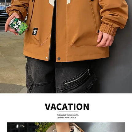 New Arrival Men's Hooded Jackets 2026 Spring Autumn Outdoor Loose Casual Coats Youth Streetwear Plus Size M-4XL Tops Clothing
