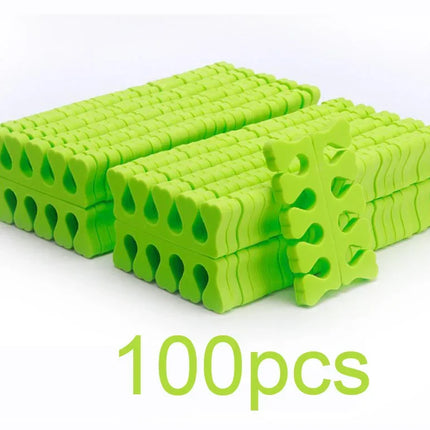 100Pcs/Pack Nail Art Finger Toe Separators Soft Heart-Shape Sponge Fingers Foot Separator Bulk Manicure Pedicure Care Tools Kits