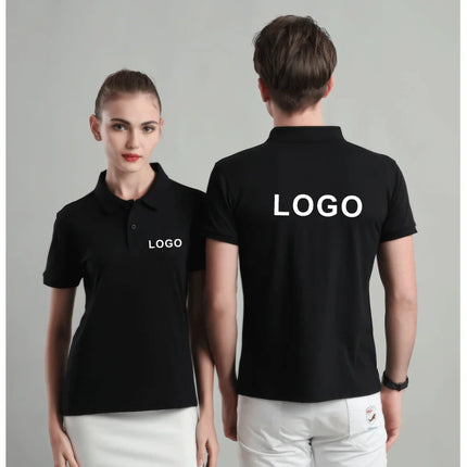 Summer Casual Polo Shirt Breathable Economical Custom Polo for Company Staff Work Polo Shirt with Custom Logo Print Embroidery