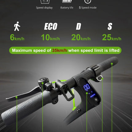Monopattino Elettrico Wildstride 350W/500W con Motore Potente, Autonomia 30&45km, Batteria 15ah, Pneumatici da 10 Pollici, Velocità 35km/h, Pieghevole, App Intelligente, per Adulti, Modello E5max