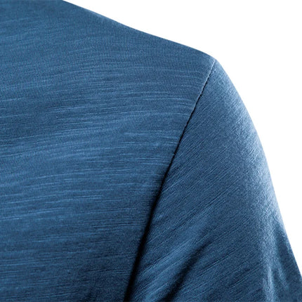 Men's 100% Cotton Branded Quality T-shirt V-Neck Fashion Design Slim Fit Solid Men's T-shirt Top Tees Short Sleeve T-shirt for Men