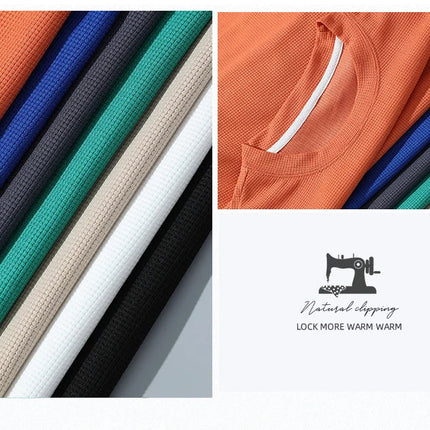 2026 nuovi set di waffle da uomo estivi T-shirt e pantaloncini casual Set tuta sportiva maschile tuta tinta unita abiti larghi platinumshop