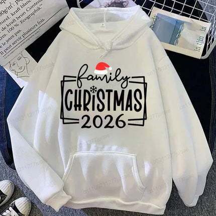 Xmas Family Crew 2026 Print Hoodies Making Memories Together Hoodies Funny Matching Holiday Sweatshirts Christmas Family Gift