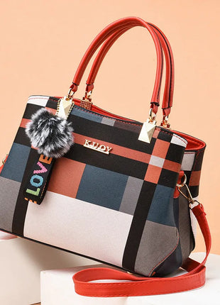 Elegant Designer Handbags Women Bags Messenger PU Leather Crossbody Bags Hairball tassen Girls Shoulder Bag Top-hand Tote Bag PlatiNum