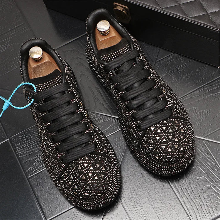 Luxury Royal Style Mens Wedding Dress Shoes Spring Handmade Embroidery Pattern Exotic Designer Loafers Fashion Casual sneaker