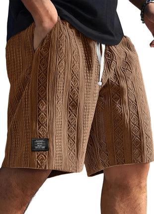 Pantaloncini Casual Jacquard da Uomo, Stile Harajuku, Tinta Unita, Pantaloni Corti alla Moda, Abbigliamento Retrò da Uomo, Streetwear Nuovo platinumshop