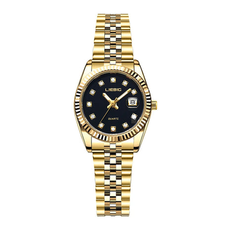LIEBIG orologi da polso al quarzo eleganti di lusso delle migliori marche orologi automatici di moda per le donne orologio con cinturino in acciaio inossidabile Reloj Mujer platinumshop