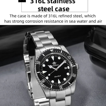 ADDIESDIVE Luxury Men's Analog Watch BGW9 Luminous Ceramic Bezel Bubble Mirror Glass Diver's Watch 200m Quartz Watches AD2068