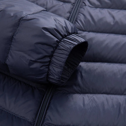 90 White Duck Down Men's Light and Warm Down Jacket with a Stand-Up Collar, Fashionable and Versatile Autumn and Winter Coat